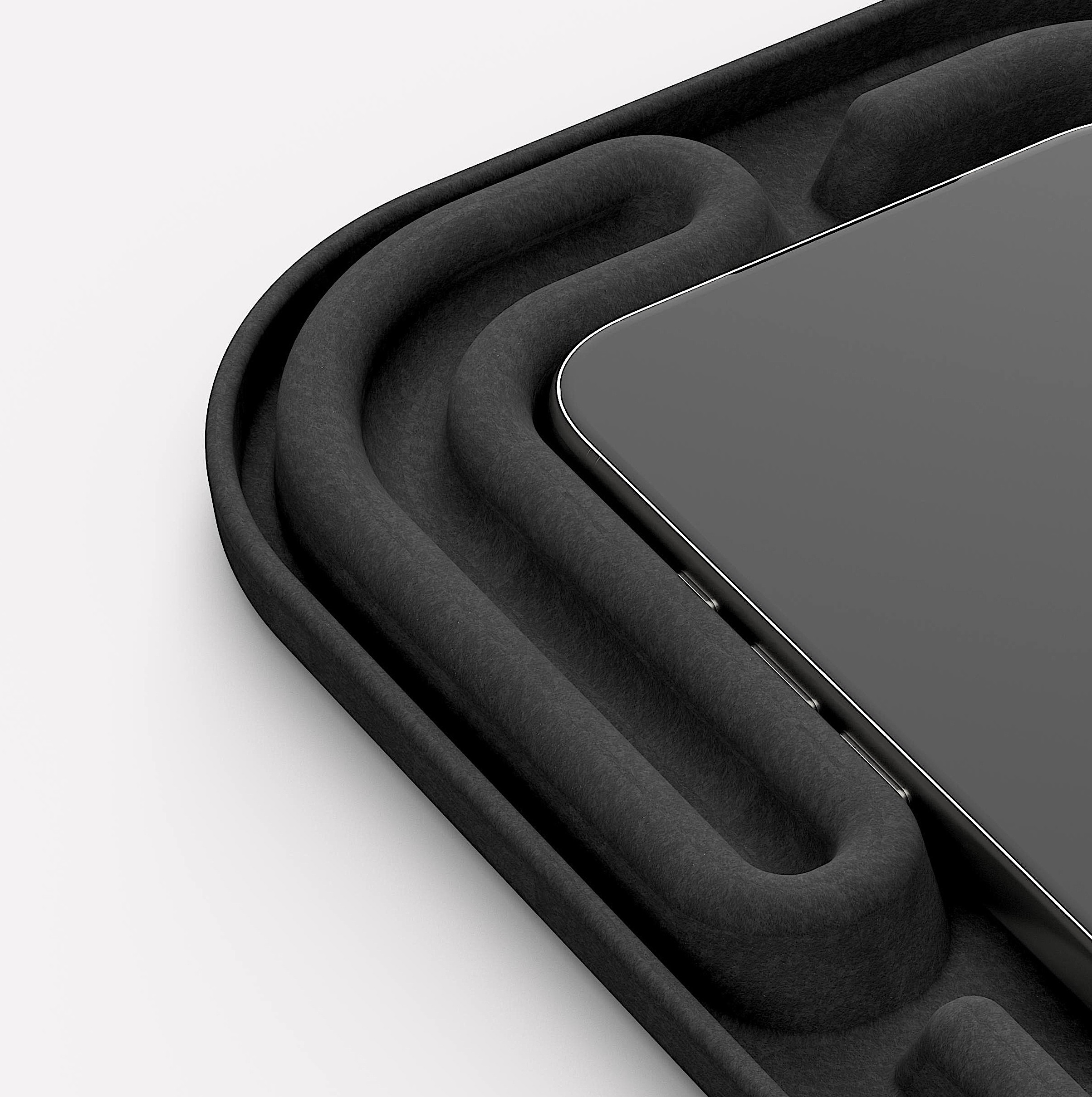 Protective packaging insert for refurbished smartphone